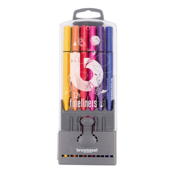 8712079411794 - Bruynzeel fineliners - 12 stuks