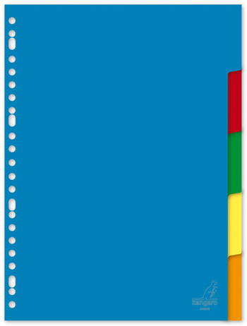 8712127001328 - Kangaro tabbladen plastic 5 tabs A4