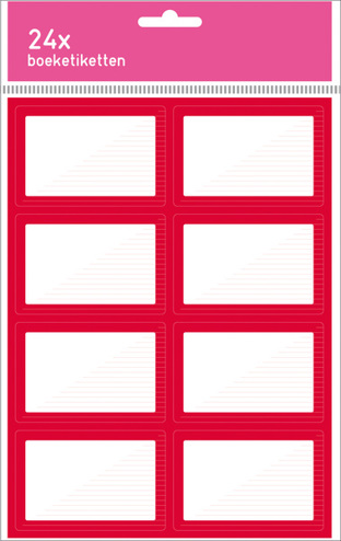 8712127003759 - Kangaro etiketten rood (24 stuks)