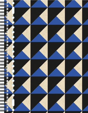 8712127026383 - Kraft geometric collegeblok blue A4