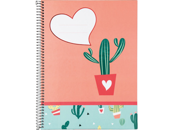 8712127041157 - Cactus spiraalblok hardcover A5 lijn hug me