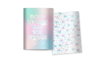 8712127041638 - Pretty Paradise schrift A4 PP-omslag assorti (2 stuks)