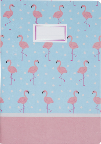 8712127041706 - Flamingo's schrift A5 lijn (2 stuks)