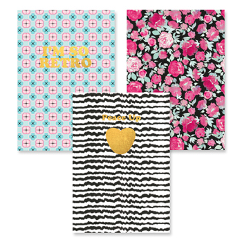 8712127069106 - Pink mint retro A4 lijn (3 stuks)
