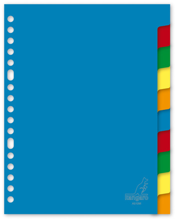 8712127111294 - Kangaro tabbladen plastic 10 tabs A5