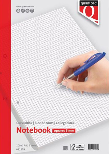 8712453036193 - Cursusblok met kleine ruitjes (A4-formaat)