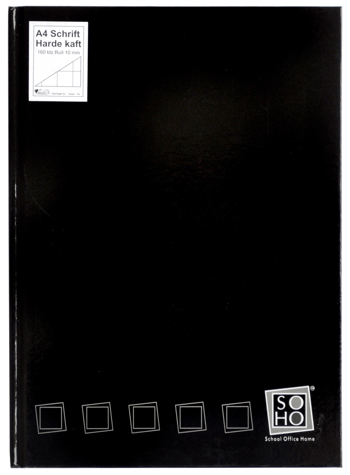 8713261799119 - Soho harde kaft schrift A4 10 mm zwart