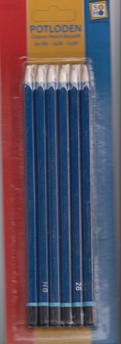 8713261799560 - Potloden 6/ bls4x HB,1x 2B,1x 2H