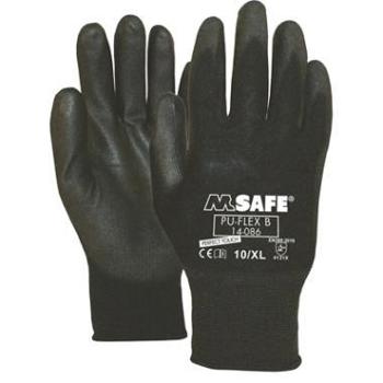 8718249004599 - Montagehandschoen mt.10 pu-flex nylon zwart