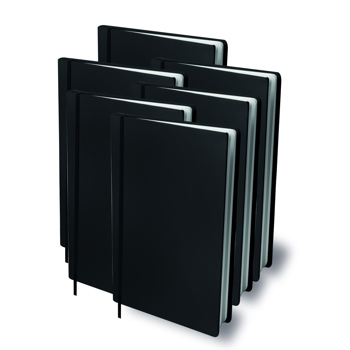 8718776014832 - Rekbare boekenkaft zwart - 6 stuks