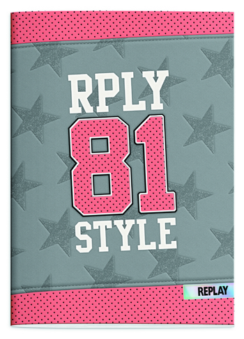 8718803055616 - Replay Stars A4 schrift lijn