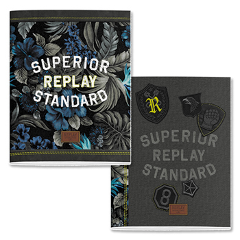 8718803055937 - Replay boys A5 schrift lijn