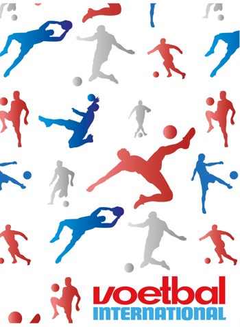 8718924511749 - Voetbal International A4 schrift ruit