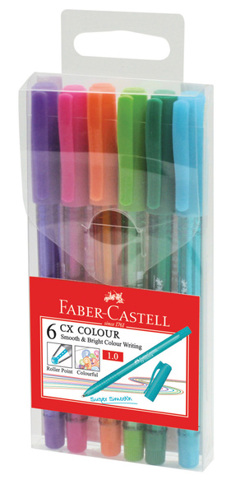 9555684617187 - Faber-Castell 6 balpennen