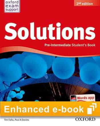 9780194555296 - Solutions pre-intermediate student's e-book access code