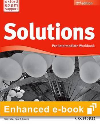 9780194555630 - Solutions pre-intermed workbk e-book card with access code