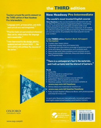 9780194715881 - New headway pre-intermediate teacher's book