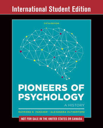 9780393603675 - Pioneers of Psychology