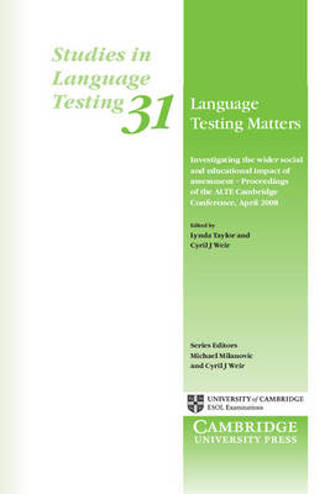 9780521163910 - Studies in language testing 31 language testing matters