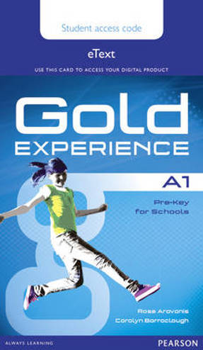 9781447973942 - Gold experience A1 etext student access card