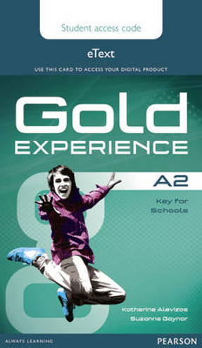 9781447973959 - Gold experience A2 etext student access card
