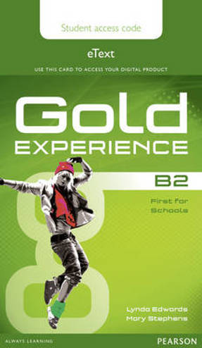 9781447973980 - Gold experience B2 etext student access card