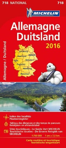 9782067211025 - Michelin landkaart 11718 Duitsland 2016