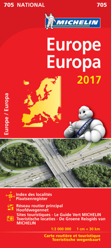 9782067218321 - Michelinkaart 11705 Europa 2017
