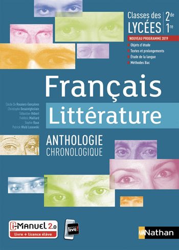 9782091653181 - Manuel Français Littérature Anthologie chronologique 2ème/1ère
