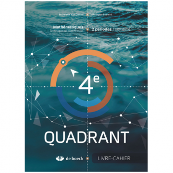 9782804196820 - 4e Quadrant (2 pér./sem.) - Livre-cahier