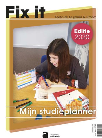 9782808115230 - Fix it Mijn studieplanner leerwerkboek (editie 2020)
