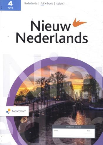 9789001022600 - Nieuw Nederlands ed 7.0 havo 4 FLEX boek (incl. literatuur)