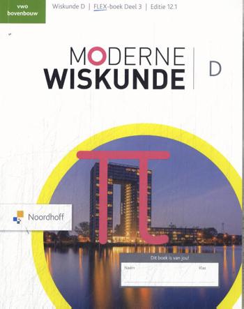 9789001034467 - Moderne wiskunde ed 12.1 wiskunde-d vwo FLEX boek 3