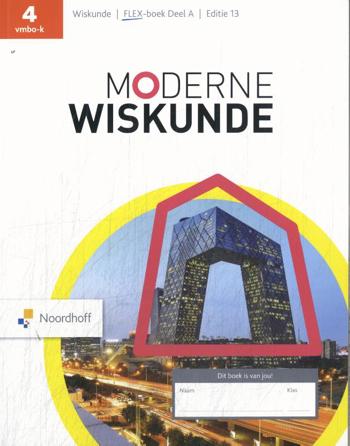 9789001052638 - Moderne Wiskunde ed 13.0 vmbo-k 4 FLEX boek A