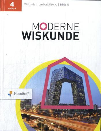 9789001052775 - Moderne wiskunde (ed 13.0) 4 vmbo-k deel a