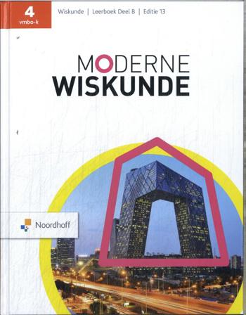 9789001052782 - Moderne wiskunde (ed 13.0) 4 vmbo-k deel b