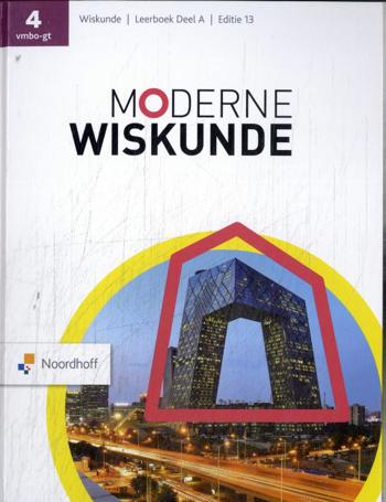 9789001052799 - Moderne wiskunde (ed 13.0) 4 vmbo-gt deel a