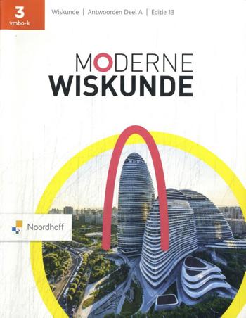 9789001052812 - Moderne wiskunde (ed 13.0) 3 vmbo-k antwoordenboek deel a