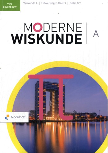 9789001054731 - Moderne wiskunde ed 12.1 wiskunde-a vwo uitwerkingen dl 3