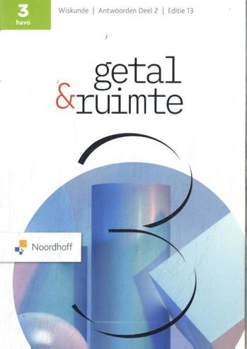 9789001055233 - Getal en ruimte (ed 13.0) 3h antwoorden deel 2
