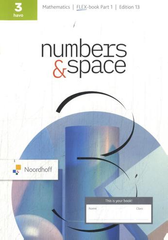 9789001055349 - Numbers & Space ed 13.0 havo 3 FLEX boek deel 1