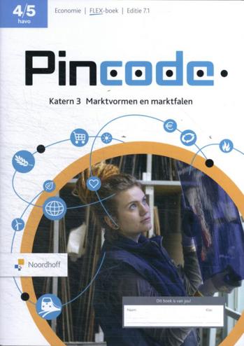 9789001056643 - Pincode ed 7.1 havo katern 3 Marktvormen en Marktfalen FLEX boek