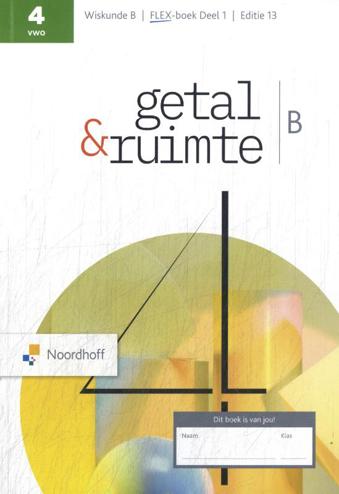 9789001064655 - Getal & Ruimte ed 13.0 vwo B 1 FLEX boek