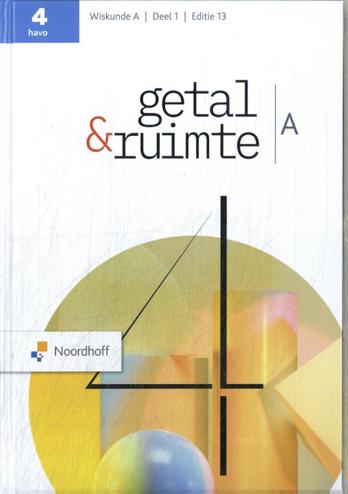 9789001064754 - Getal en ruimte (ed 13.0) wiskunde-a havo 1 leerboek
