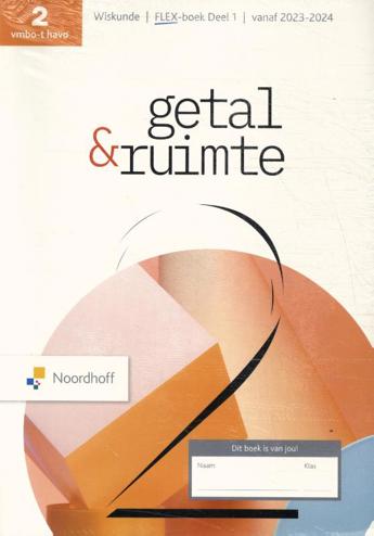 9789001079086 - Getal & Ruimte 13e ed vmbo-t/h 2 FLEX leerboek 1 en 2