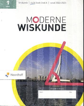 9789001299507 - Moderne wiskunde 13e editie 1v deel a + b FLEX leerboek