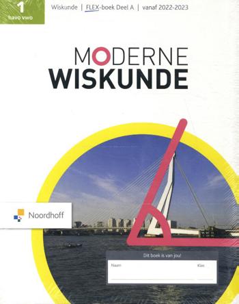 9789001299514 - Moderne wiskunde 13e editie 1hv deel a + b FLEX leerboek