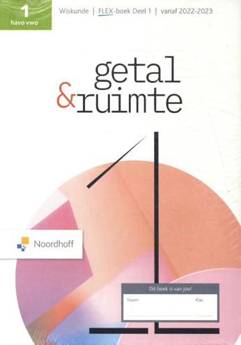 9789001312855 - Getal en ruimte (13e ed) 1hv FLEX leerboek 1+2