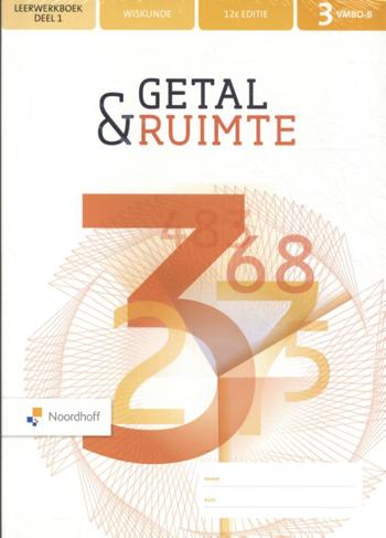 9789001576165 - Getal en ruimte (12e ed) 3 vmbo-b leerwerkboeken deel 1 + 2