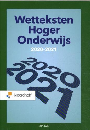 9789001593285 - Wetteksten Hoger Onderwijs 2020-2021